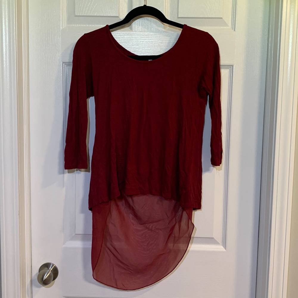 Cranberry dress top
